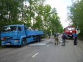 Старая Купавна - В Старой Купавне водитель КАМАЗА облил улицы серной кислотой...